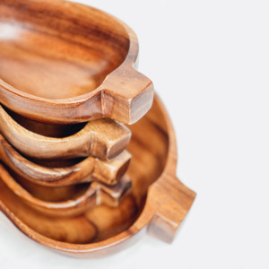 Best price <b>mango</b> fruit shape <b>wood</b> <b>bowls</b> top quality serveware decorative wooden <b>bowl</b> for sale - Product Image 6