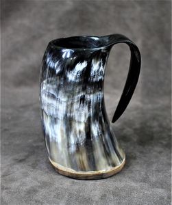 ÚNICO STEIN TANKARD BEBER VIKING HORN TAZA PARA CERVEZA Taza de café Viking Horn Glass para beber para Navidad - Product Image 1