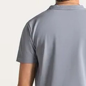 Camisetas personalizables con cuello en V para hombre, 100% algodón, tela de estambre, patrón de letras, manga corta, alta calidad, secado rápido - Product Image 5