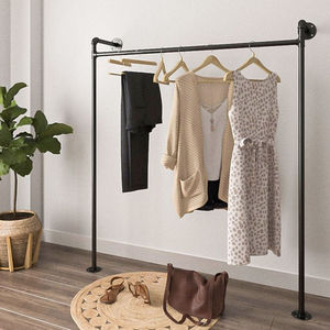 Water-Pipe Carbon Steel Clothes Organizer Stand with 120x35x150cm Dimensions for <b>Wardrobe</b> & Clothing Store GQA68039 - Product Image 2