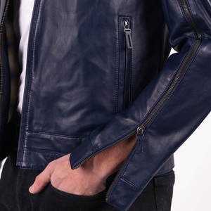 Chaqueta de cuero de motorista para hombre, nuevo estilo de viaje, chaqueta de moto transpirable y de piel de vaca Original para hombre - Product Image 3