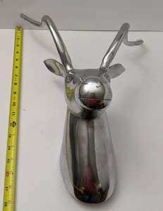 Statue d'oiseau héron décorative en aluminium pour la maison Décoration artistique en métal 10" - Product Image 3