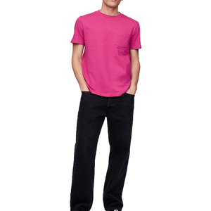 T-shirts en coton doux vierge avec logo personnalisé pour hommes T-shirt de sport à séchage rapide et à manches courtes, uni, décontracté, col rond, épaules tombantes - Product Image 5