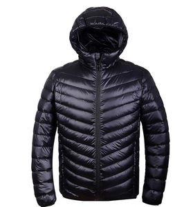 Abrigo de invierno de alta calidad para hombre, cremallera en el cuello con capucha, chaqueta acolchada de tela de burbujas gruesa y cálida impermeable - Product Image 6
