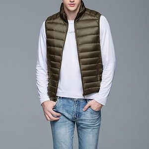 Veste sans manches marine gilets bouffants personnalisés pour l'hiver meilleurs confortables gilet en duvet pour hommes - Product Image 3
