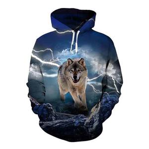 Sudadera con capucha de gran tamaño de moda para hombre logotipo personalizado bordado manga larga modelo Funky patrón bordado sudadera - Product Image 6