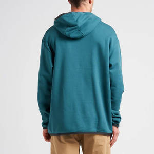 Venta al por mayor de sudaderas con capucha de material original para hombres sudaderas deportivas transpirables con bolsillo 100% algodón cuello con capucha diseño forrado - Product Image 4