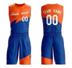 ชุดเสื้อบาสเก็ตบอลผู้ชายไซส์ใหญ่ ระบายอากาศได้ดี ผลิตจากโพลีเอสเตอร์ 100% ป้องกันแบคทีเรีย แห้งเร็ว แบบไม่มีแขน พร้อมบริการสกรีนโลโก้ตามสั่ง - Product Image 1