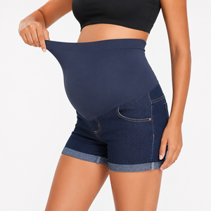 Shorts de maternité serrés d'été avec soutien abdominal pour femmes enceintes - Product Image 5