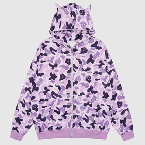 Sudadera Casual de Invierno para Hombre, Personalizada, con Cremallera Completa y Capucha, Tela de 300 Gramos, Servicio OEM, Diseño Impreso - Product Image 4