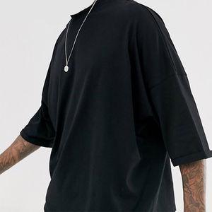 Camiseta Extra Grande para Hombre, 100% Algodón, con Logotipo Personalizado, Transpirable, de Secado Rápido, Ligera, de Manga Corta, con Patrón Liso, Tejido de Punto - Product Image 2