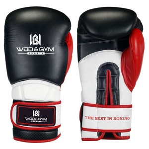 Venta al por mayor de guantes de entrenamiento de cuero genuino boxeador con logotipo personalizado diseño cómodo para artes marciales y entrenamiento físico - Product Image 1