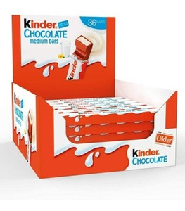 Barras de Chocolate Blanco Kinderr Bueno al por Mayor, 39g - Suministro B2B a Granel para Supermercados, Tiendas de Dulces y Exportación - Product Image 1
