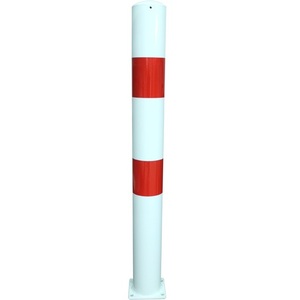 Bolardo de Acero CALLEO de 102 mm con Placa Base para Anclaje - Product Image 1