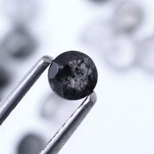 25 piezas de cuarzo de punto negro Natural 4mm corte redondo 3mm de espesor piedra preciosa 4,35 Cts lote Iroc ventas piedras preciosas sueltas faceta de piedra - Product Image 4