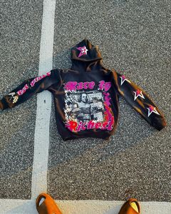 2025 niños Zip up estilo Big Distrreesed bordado logo diamantes de imitación chándal 100% algodón chándal Pakistán básico algodón mezclado - Product Image 2