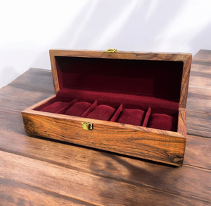 Caja de reloj de madera de lujo Venta caliente Alta calidad Venta caliente Venta al por mayor Reloj Caja de almacenamiento de regalo Precio más bajo - Product Image 1