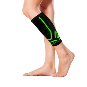 Manchon de soutien du mollet et du tibia 3D pour le soulagement des douleurs musculaires et la prévention des blessures avec compression réglable respirante - Product Image 3