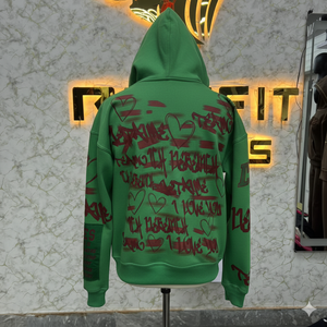 เสื้อฮู้ดซิปผ้าฝ้ายคุณภาพสูง 100% สำหรับฤดูหนาว พิมพ์ลายดิจิทัล ผ้าฟลีซ เป็นมิตรกับสิ่งแวดล้อม ระบายอากาศได้ดี เหมาะสำหรับทุกเพศ - Product Image 2