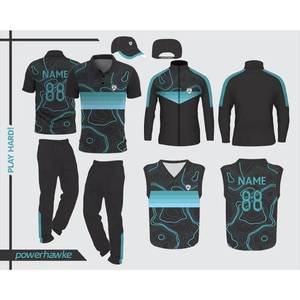 T-shirt en jersey de cricket personnalisable avec vêtements de sport au look décent et logo imprimé du nom de l'équipe - Product Image 1