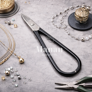 MANAN INSTRUMENTS Ciseaux à fil de précision en acier inoxydable de haute qualité de 5,5 pouces, coupe-fil à ressort pour bijoux, bricolage - Product Image 3