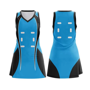 เครื่องแบบเน็ตบอลของผู้หญิงเครื่องแบบกีฬาสีทึบดีไซน์ใหม่ล่าสุด - Product Image 4