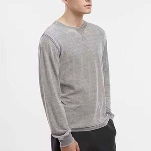 Meilleur prix OEM du fabricant Sweat-shirt à séchage rapide pour hommes, délavé à l'acide, tissu polaire imprimé en hiver fabriqué en usine - Product Image 4