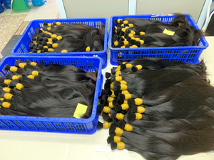 2025 vente chaude qualité supérieure 100% cheveux vierges vietnamiens pleine cuticule cheveux de bébé pour les filles prix de gros prêt à vendre - Product Image 2