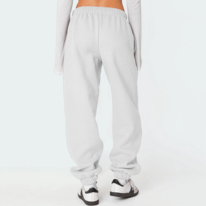 Pantalones de chándal minimalistas para mujer, ropa de calle suave de cintura alta para uso diario, pantalones de chándal para mujer a granel al por mayor - Product Image 4