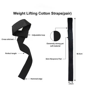 Correas de Muñeca de Neopreno de Alta Calidad para Entrenamiento Profesional en Gimnasio, con Logotipo Personalizado, Equipo de Seguridad para Fitness, de Algodón para Levantamiento de Pesas - Product Image 2