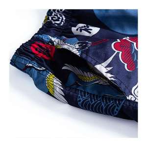 Pantalones cortos de baño transpirables de secado rápido para hombre, ropa de playa de Color sólido de verano con logotipo personalizado, venta al por mayor, 2023 - Product Image 5