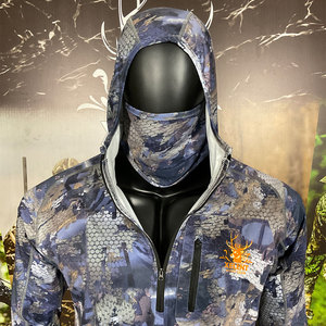 Sweat à capuche thermique de chasse en plein air pour homme, vente chaude, 100% polyester synthétique, camouflage, couche de base - Product Image 6
