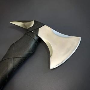 Hache à fendre Jexmoo personnalisée de 19,5 pouces en acier D2, manche en bois de rose, étui en cuir, cadeau d'extérieur, fait main, industriel - Product Image 6