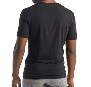 100% coton biologique col rond hommes coton lourd grande taille T-Shirt qualité supérieure à manches courtes Muscle musculation chemise vierge - Product Image 4