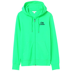 เสื้อฮู้ดผ้าฝ้าย100% ออกแบบได้ตามต้องการสำหรับผู้ชายผู้หญิงพิมพ์ลาย DTG มีซิปด้านหน้าและโลโก้คอลเลกชันฤดูใบไม้ผลิ/ฤดูใบไม้ร่วง - Product Image 3