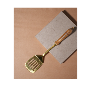 Cuillère de cuisine en laiton de la meilleure qualité à prix raisonnable Cuillère de cuisine en laiton écologique réutilisable en gros d'usine - Product Image 6