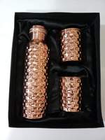 Bouteilles d'eau en cuivre faites sur mesure Coniferhandmades avec couleur personnalisée, style américain, ustensiles portables pour la maison avec poignée