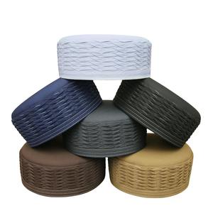 Chapeau de prière Kufi pour homme USAMA, polyester et coton de qualité supérieure, finition de haute qualité, logo personnalisé, style décontracté - Product Image 1