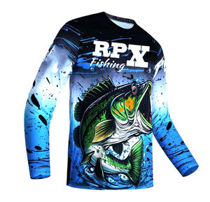 Obtenga una Camiseta de Pesca Personalizada de Manga Larga para Hombre, Material Transpirable DryFit con Protección Solar UPF 50 para Pescar Todo el Día - Product Image 4