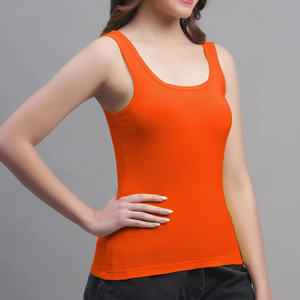 เสื้อกล้ามผ้าคอตตอน/ใยไผ่สำหรับผู้หญิงเสื้อแขนกุดพิมพ์โลโก้ออกแบบได้ตามต้องการดีไซน์ใหม่ล่าสุด2025 - Product Image 3