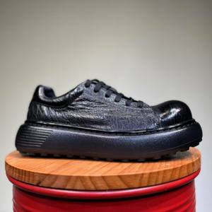 Bottes de moto pour homme en cuir véritable à tige haute avec fermeture à enfiler pour une utilisation en extérieur - Product Image 6