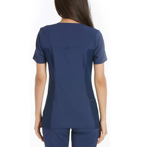 ชุดยูนิฟอร์มพยาบาลผ้าคอตตอนยืดได้ 4 ทิศทาง 100% สำหรับผู้หญิง ขายส่ง ระบายอากาศได้ดี รับสกรีนโลโก้ - Product Image 6