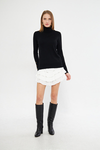 Chandail en tricot boutonné à col roulé à manches longues pour femmesSports, CasualOfficeStylishWear Opportunity en gros - Product Image 6