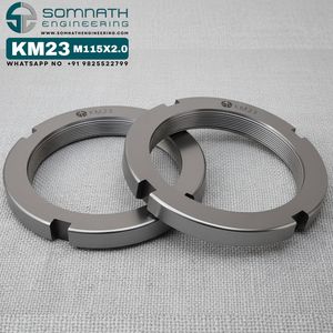 Chất Lượng Cao Km23 Khóa <span class=keywords><strong>Nuts</strong></span> M115x2.0 Chính Xác Metric Mang Trục Locknut Cho An Toàn Gắn Thép Không Gỉ - Product Image 5