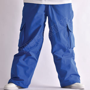 Pantalones de nieve personalizados de alta calidad 2025 para hombres, impermeables, transpirables, OEM 100%, proveedor de poliéster, aislamiento ajustable con cremallera - Product Image 2