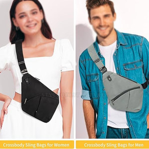 Bolso bandolera de tamaño personalizado para hombre, bandolera antirrobo, bandolera con estampado de logotipo personalizado - Product Image 2