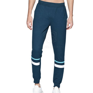 กางเกงเรียกเหงื่อของผู้ชายน้ำหนักเบาผ้าแคนวาสสไตล์ลำลองปิดเอวยางยืดทำจากปากีสถาน - Product Image 1