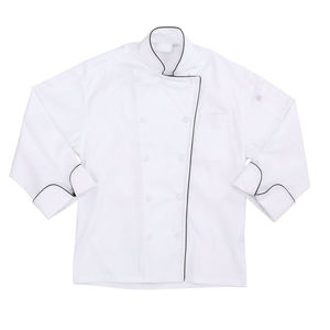 En la demanda justo mejor precio trajes al por mayor Chef lleva abrigo unisex chaquetas de cocinero ligero Hotel servicio de restaurante abrigo - Product Image 3