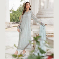 Collection formelle Maria B, robe de mariée en chiffon à broderies lourdes, 4 pièces, Salwar Kameez, collection SSUMAIRA