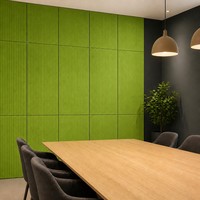 Panneau acoustique en fibre de polyester 2400x1200mm |   Panneau acoustique intégré Kuswave en feutre thermoforgé PET pressé en 3D